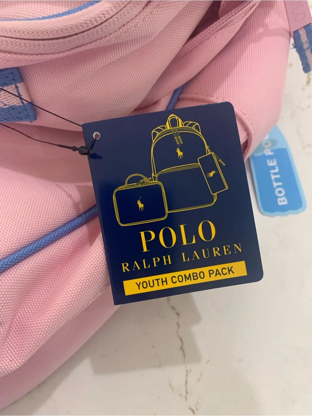 New 3pcs Polo Ralph Lauren Big girls Backpack Lunch Box & Pencil Case